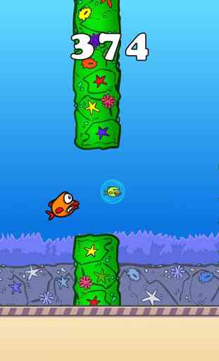 Splashy Fin The Flappy Fish (not bird) – Surf to cut the angry ocean, clash with over 2048 despicable reefs, crush the tiny hidden bubble in this survival saga! 4