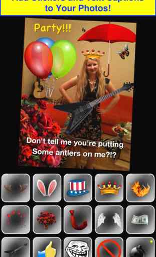 Stickers Photo Booth : Your friends look better with antlers and bunny ears 3