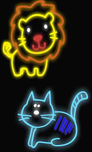 Neon Doodle - Draw and paint with glow effects 2