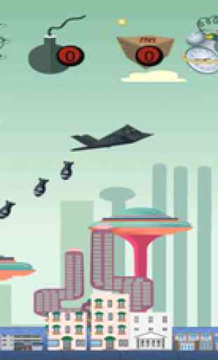 STEALTH BOMBER BLOW UP ATTACK - FUTURISTIC BUILDING BUSTER MANIA FREE 1