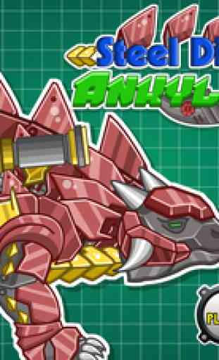Steel Dino Toy:Mechanic Ankylosaurus-2 player game 1