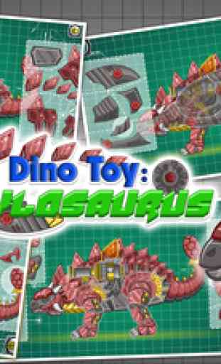 Steel Dino Toy:Mechanic Ankylosaurus-2 player game 4