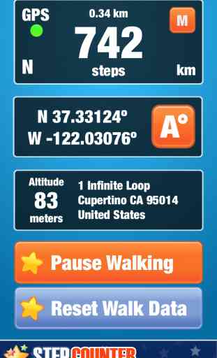 Step Counter and Walking Tracker. 2