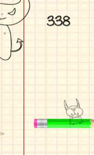 Stick Man Runner Games - Doodle Monster Sketch Game 3