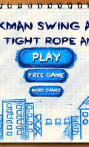Stick-man Swing Adventure: Tight Rope And Fly 1