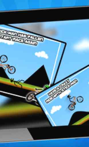 Stickman Downhill - bmx cycle - bike racing game - bike game 1