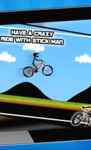Stickman Downhill - bmx cycle - bike racing game - bike game 2