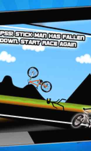 Stickman Downhill - bmx cycle - bike racing game - bike game 3