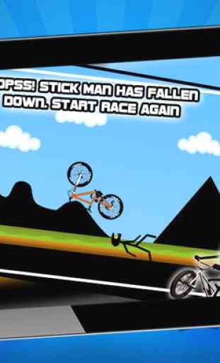 Stickman Downhill - bmx cycle - bike racing game - bike game 4