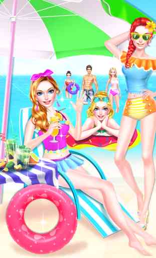Summer Beach PARTY! Dress Up Beauty Game 1