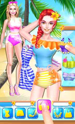 Summer Beach PARTY! Dress Up Beauty Game 4