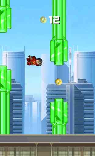 Super Flappy Justice League- Play Free Comic Hero Edition 3