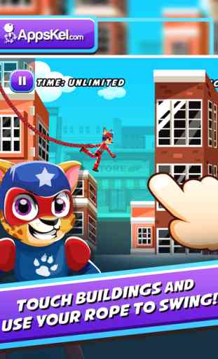 Super Hero Pets Swing Escape– Rope Rush Games Free 2