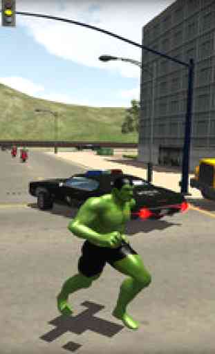 Super Hero Police Driving for Hulk 1