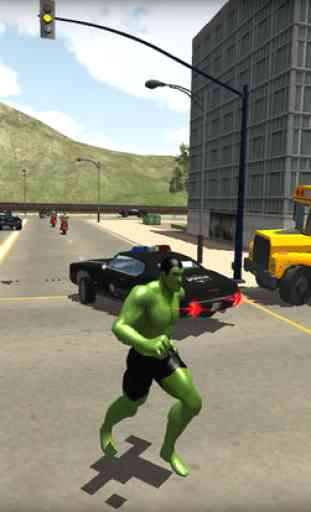 Super Hero Police Driving for Hulk 3