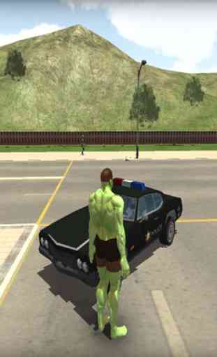 Super Hero Police Driving for Hulk 4
