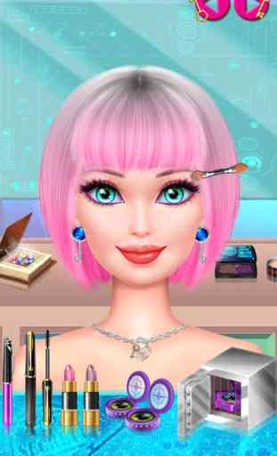 Super Spy Girl Salon: Kids Makeup & Dress Up Games 3