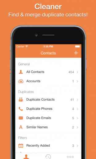 Cleaner – Remove Duplicate Contacts for iCloud Gmail Outlook & Yahoo contacts 1