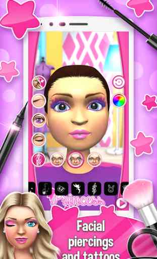 Princess MakeUp Salon Games 3D 3