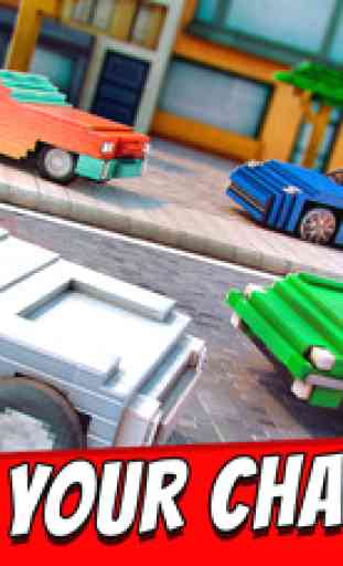 Survival Cars . Free Blocky Craft Car Racing Games For Kids 3D 4
