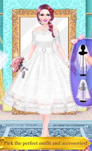 Sweet Wedding Day : Bridal Girls Salon - Spa, Makeup & Dress Up Makeover Game 4