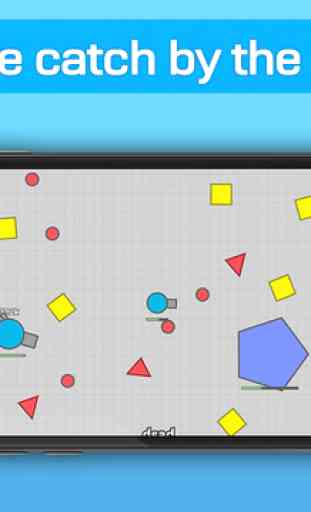 Tank IO Battle - Diep Geometry Shape War and catch Color Dots 2