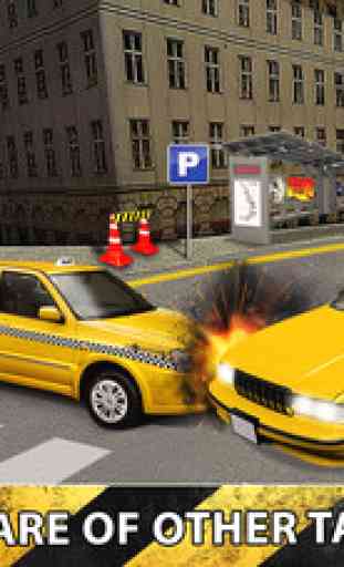 Taxi Cab Driver 2016 - Yellow Car Parking in New York City Traffic Simulator 3