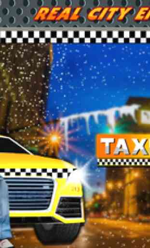 Taxi Driving Duty 3D - Car Drift Driver now Chasing the Traveler Destination in a City Traffic Rush 4