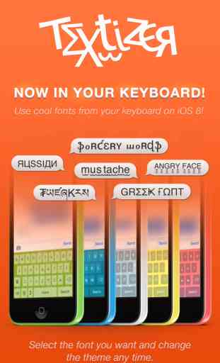 Textizer Font Keyboards Free - Fancy Keyboard themes with Emoji Fonts for Instagram 2