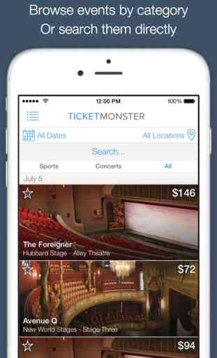 Ticket Monster - Cheap Tickets for Sports, Concert & Theater Events, Festivals & Shows 1