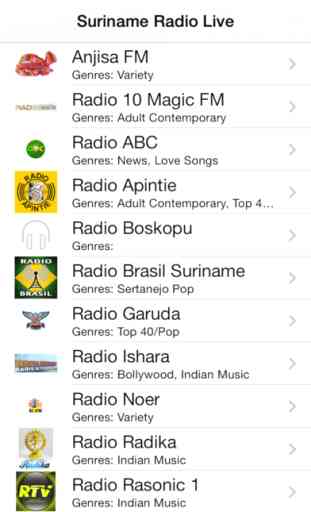 Suriname Radio Live Player (Paramaribo / Dutch) 1
