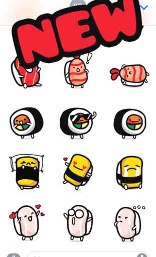 Sushi Land Stickers Pack for iMessage 2