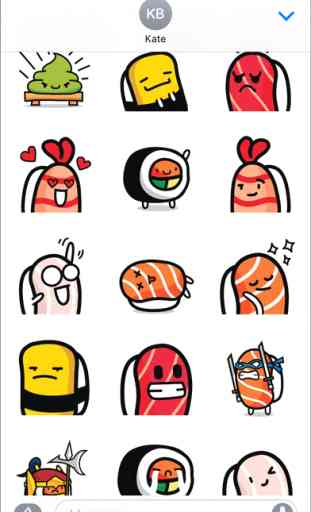 Sushi Land Stickers Pack for iMessage 3