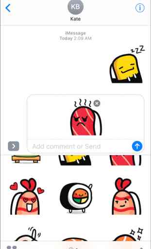 Sushi Land Stickers Pack for iMessage 4
