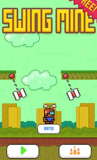Swing Mine - Cool Pixel Heli-Copter Action Game 1