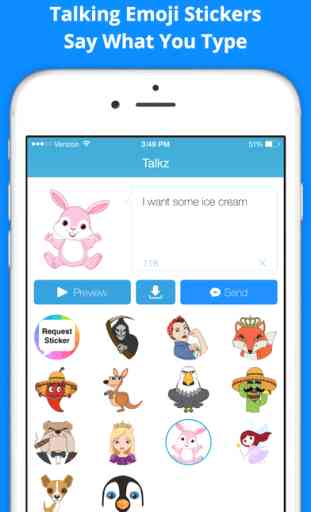 Talkz for Messenger - Celebrity Emoji & Gif TTS 1