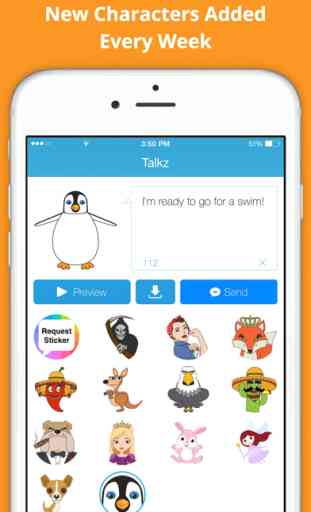Talkz for Messenger - Celebrity Emoji & Gif TTS 3