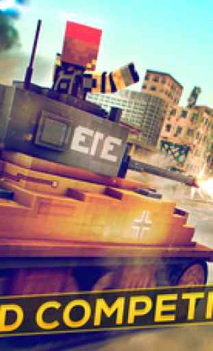 Tank Simulator 2016 | Blocky Tanki Racing Battle 2