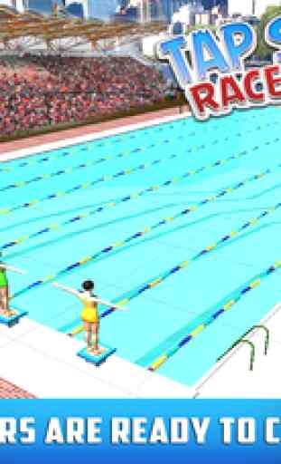 Tap Swimming Race : Dive in to race with Swimmers 1
