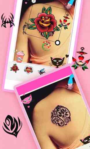 Tattoo Art Sticker Camera - For Your Photo or Pict 1