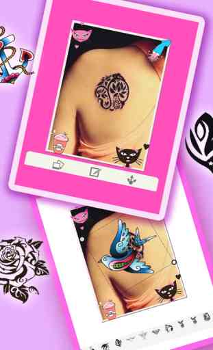 Tattoo Art Sticker Camera - For Your Photo or Pict 4