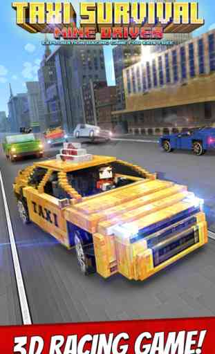 Taxi Survival . Mine Driver Exploration Racing Game For Kids Free 1