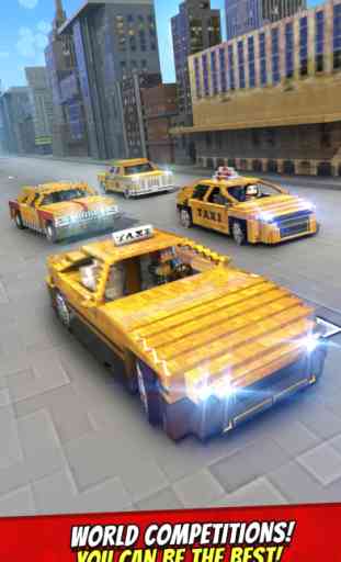 Taxi Survival . Mine Driver Exploration Racing Game For Kids Free 3