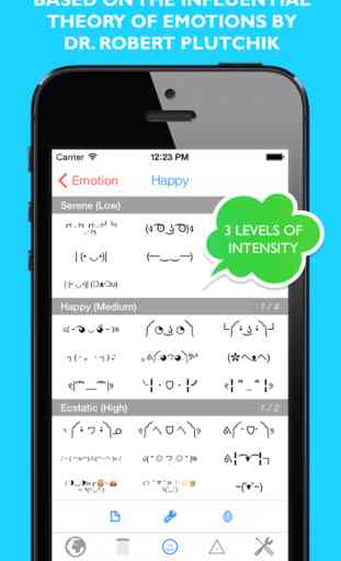 Text Faces - SMS Emotions, Symbols & Phrases Organizer 3