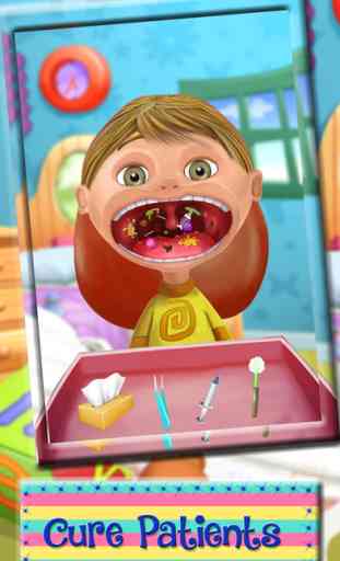 Throat Surgery – Cure crazy mouth patients in virtual doctor game 4