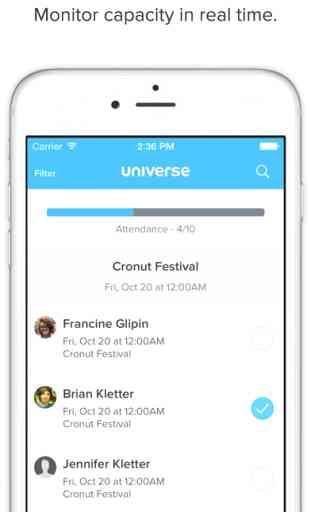 Ticket Manager - Manage Your Universe Event 1