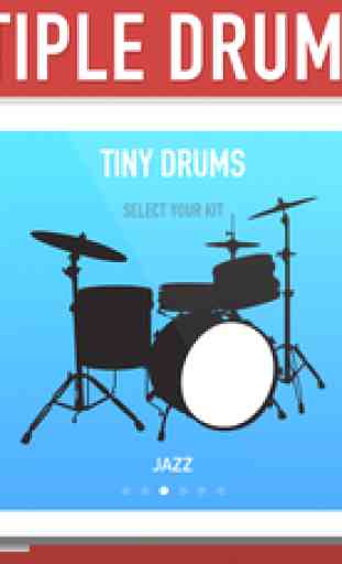 Tiny Drums - Play Beats with 5 Drum Kits (Sets for Right & Left Handed Drummers) 2