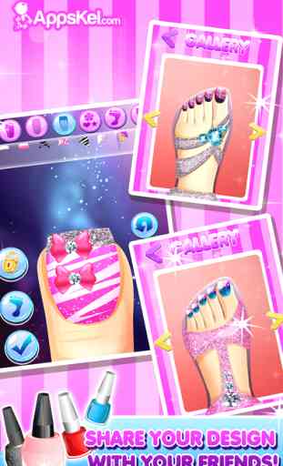 Toe Nail Salon For Fashion Girls - Be The Princess Beauty And Have The Foot With The Best Style 3