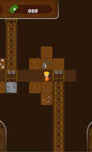 Treasure Miner Free - a 2d gem and gold mining sandbox adventure 2