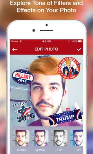 Trump - Donald Trump Stickers Photo Editor to Support Your 2016 Presidential Candidate 1